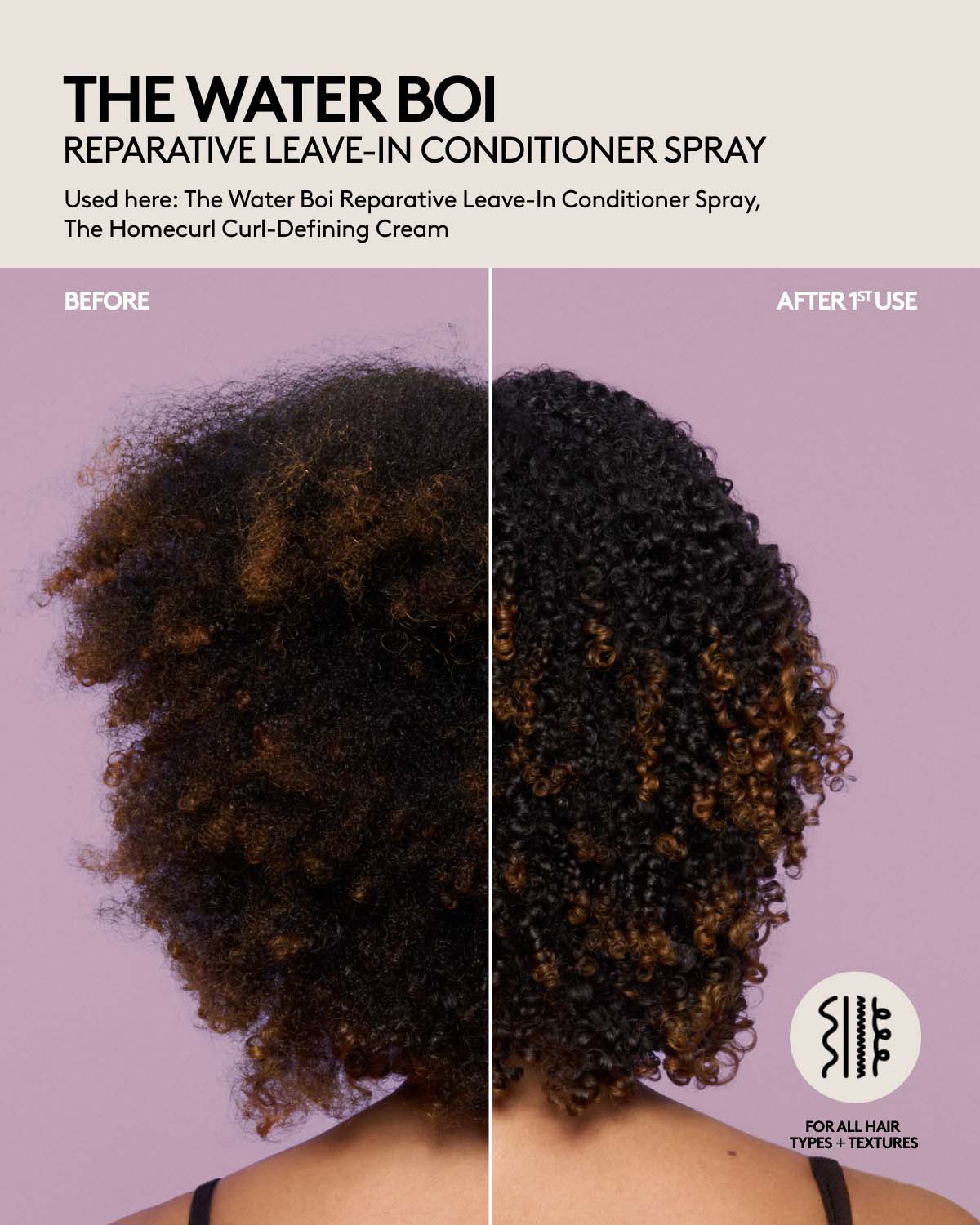 The Water Boi Reparative Leave-In Detangling Conditioner Spray